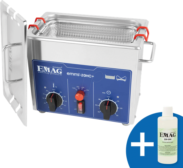 EMAG Ultraschallteilereiniger Emmi 20-HC Plus, 2,6 l, mit Heizung, mit Ultraschallreiniger EM-090