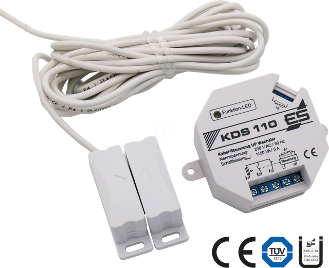 Schabus Kabel-Dunstabzugssteuerung KDS 110 mit 6 m Kabel, Einbauversion