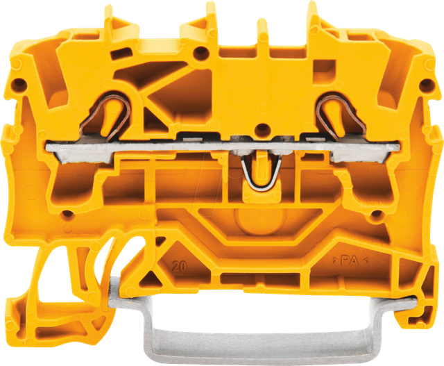 Wago 2-Leiter-Durchgangsklemme 2002-1206, Gelb, 2,5 mm²