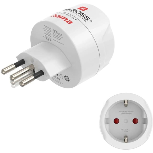 Hama Reisestecker Typ J, L, N, 3-polig, Schweiz