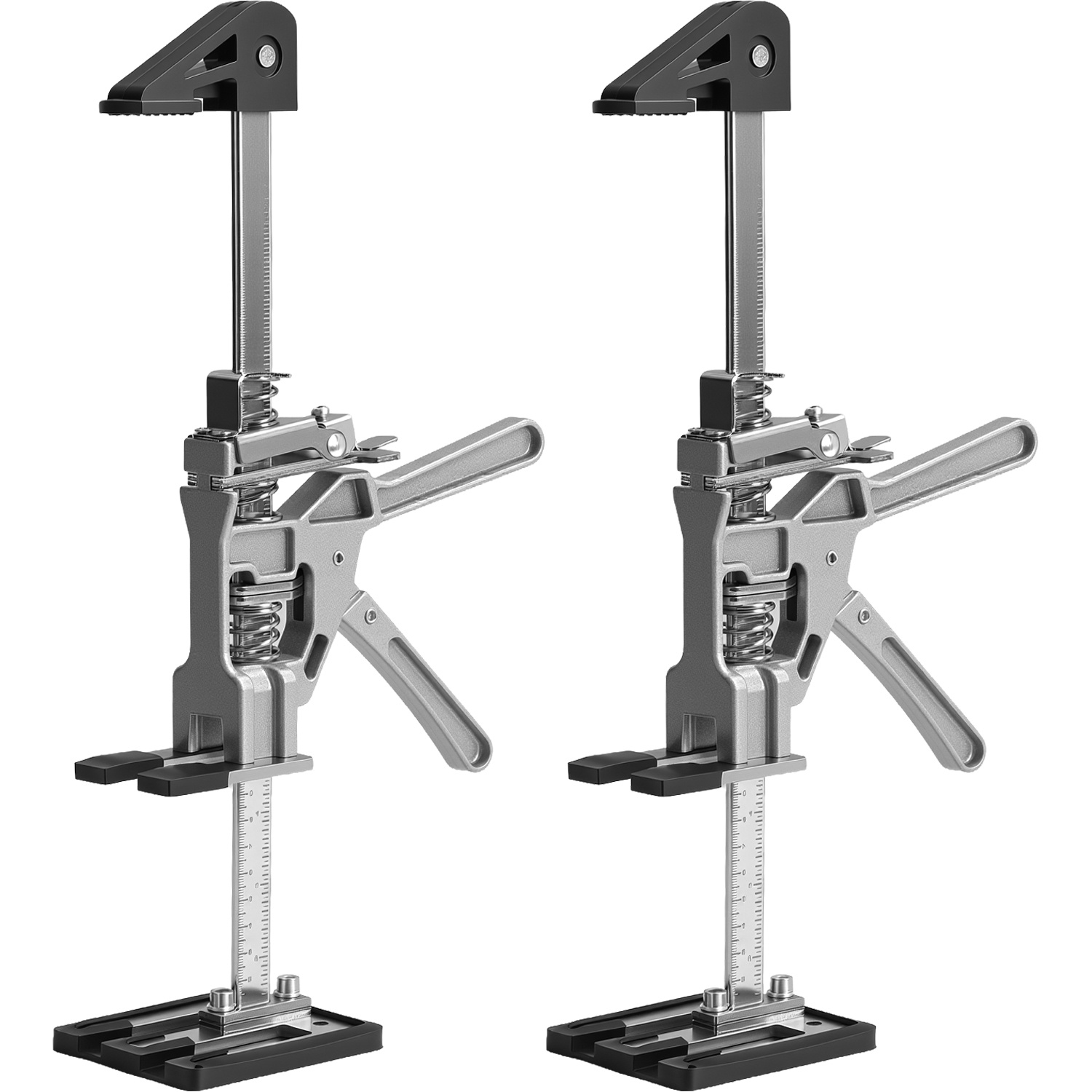 Randaco Möbelheber Set 2 Stück, Verstärkter Montageheber Mit Skala, Fein Einstellbar 0-23 Cm, Für Möbel Und Platten, Bis 150 Kg