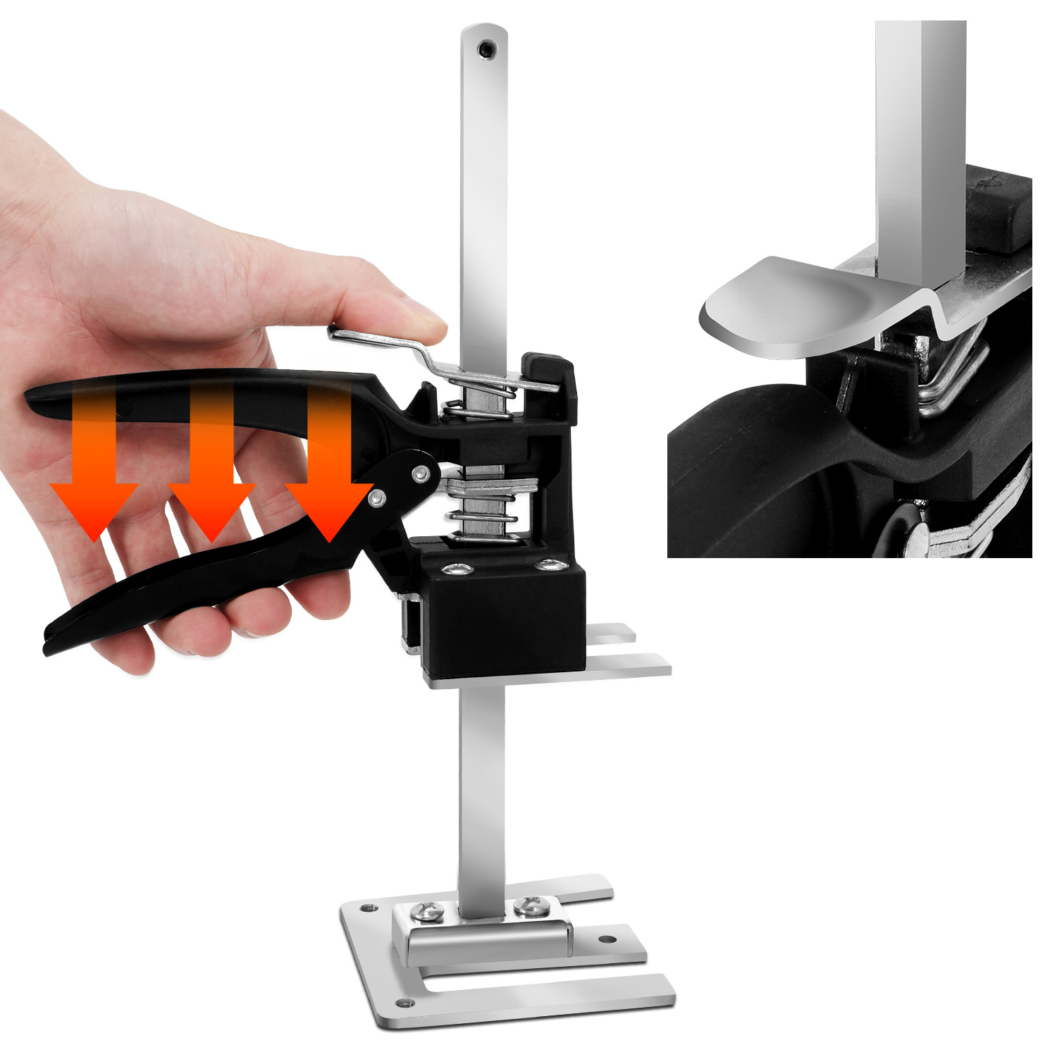 Randaco Möbelheber Set 4 Stück, Verstellbarer Montageheber 0-20 Cm, Plattenheber Für Möbel Und Schränke, Bis 240 Kg