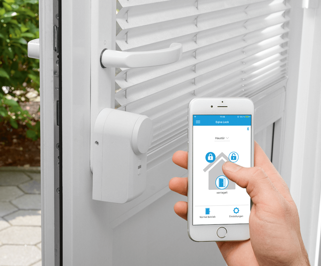 Eqiva BLUETOOTH® Smart Türschlossantrieb mit App-Steuerung, Key-BLE
