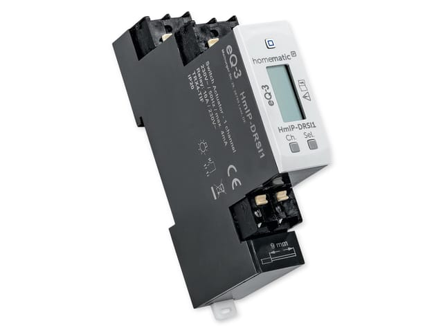 Homematic IP Smart Home Schaltaktor für Hutschienenmontage – 1-fach, HmIP-DRSI1