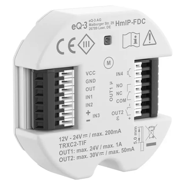 Homematic IP Smart Home Universal Türöffner Controller, HmIP-FDC