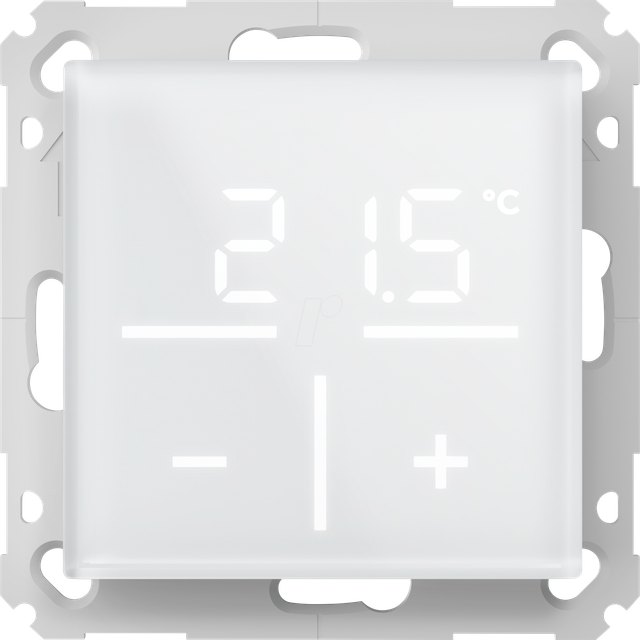 Homematic IP Smart Home Glas-Wandthermostat, weiß, HmIP-WGT