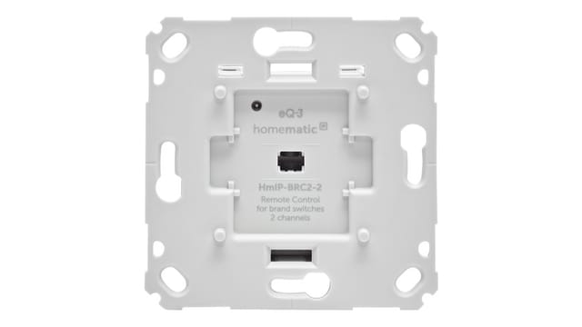 Homematic IP Smart Home Wandtaster– 2-fach, HmIP-BRC2-2
