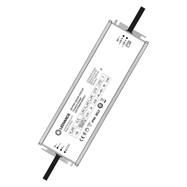 LEDVANCE LED-Netzteil / LED-Trafo DR-PFM-150, 150 W, 24 V DC, 6,25 A, Konstantspannung, IP66