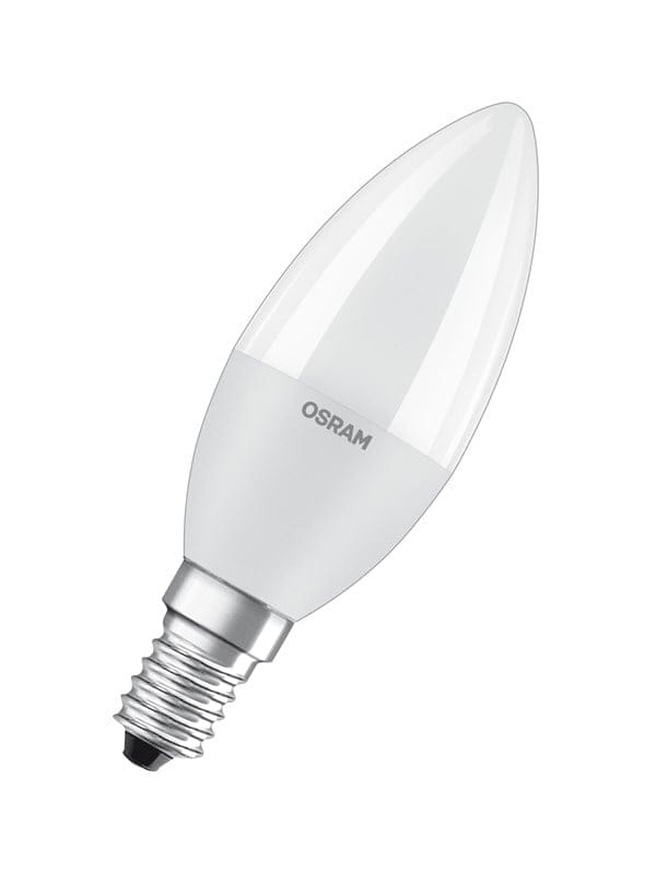 OSRAM 7-W-LED-Kerzenlampe, E14, 806 lm, warmweiß, matt