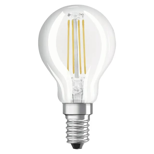 OSRAM LED RETROFIT 4-W-Filament-LED-Tropfenlampe, E14, klar, warmweiß