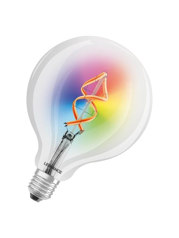 LEDVANCE SMART+ WiFi 4,5-W-LED-Lampe GLOBE125, E27 , 300 lm, RGBW, 2700-6500 K, dimmbar, Alexa, App