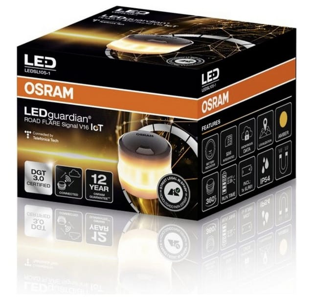 Osram Signalleuchte, LEDguardian ROAD FLARE Signal V16 IoT