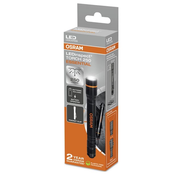 Osram Taschenlampe LEDinspect TORCH 250 ESSENTIAL