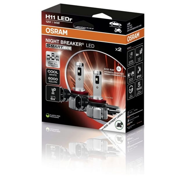 Osram LED-Nachrüstlampe NIGHT BREAKER LED SMART ECE H11
