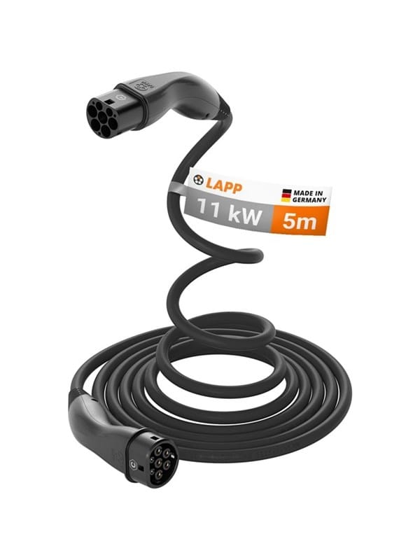 LAPP Mobility Ladekabel EV-TYP2 HELIX, 11 kW, 5 m , 20 A, 3P, schwarz