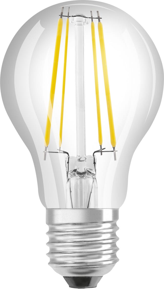 OSRAM Hocheffiziente 2,5-W-Filament-LED-Lampe A40, E27, 470 lm, warmweiß, 3000 K, 213 lm/W, EEK A