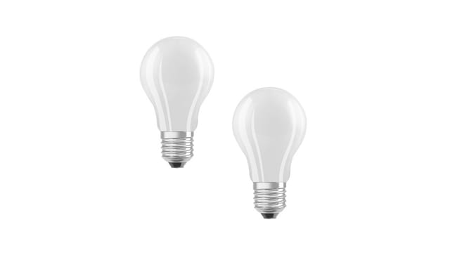 Osram LED Classic A 75, Filament, EEK A, 5 W, 1055 lm, E27, warmweiß, matt, 2er Pack
