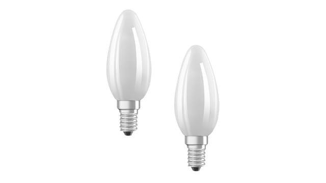 Osram LED Classic B 40, Filament, EEK A, 2,2 W, 470 lm, E14, warmweiß, matt, 2er Pack