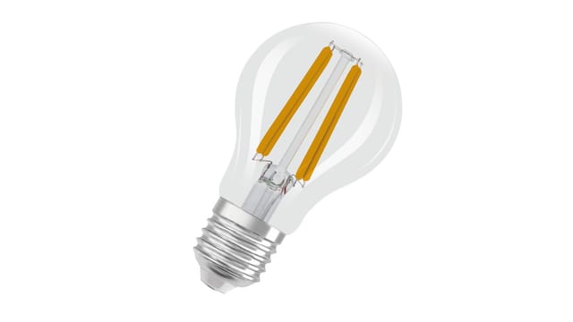 Osram LED Classic A 75, Filament, EEK A, 5 W, 1055 lm, E27, kaltweiß, klar, 2er Pack