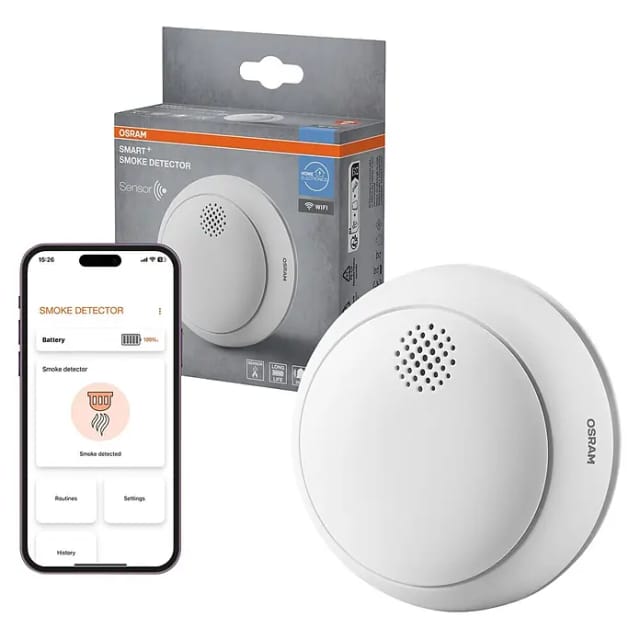 SMART+ Rauchwarnmelder mit WiFi-Steuerung, IP20, Weiß
