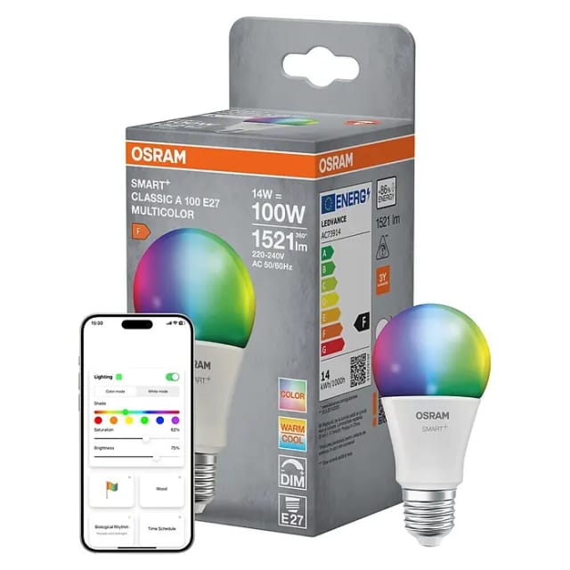OSRAM SMART+ Smart Home LED-Lampe E27, WLAN, IP20, Weiß