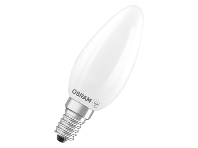 Osram LED Classic B 40, Filament, EEK B, 2,5 W, 470 lm, E14, dimmbar, warmweiß, matt