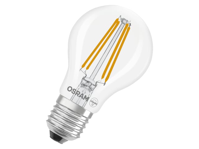 Osram LED Classic A 75, Filament, EEK A, 5 W, 1055 lm, E27, dimmbar, warmweiß, klar