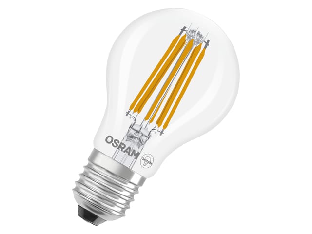 Osram LED Classic A 100, Filament, EEK A, 7,2 W, 1521 lm, E27, dimmbar warmweiß, klar