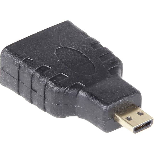 Joy-IT HDMI-Adapter HDMI-A-Buchse auf Micro-HDMI-Stecker, K-1482, schwarz