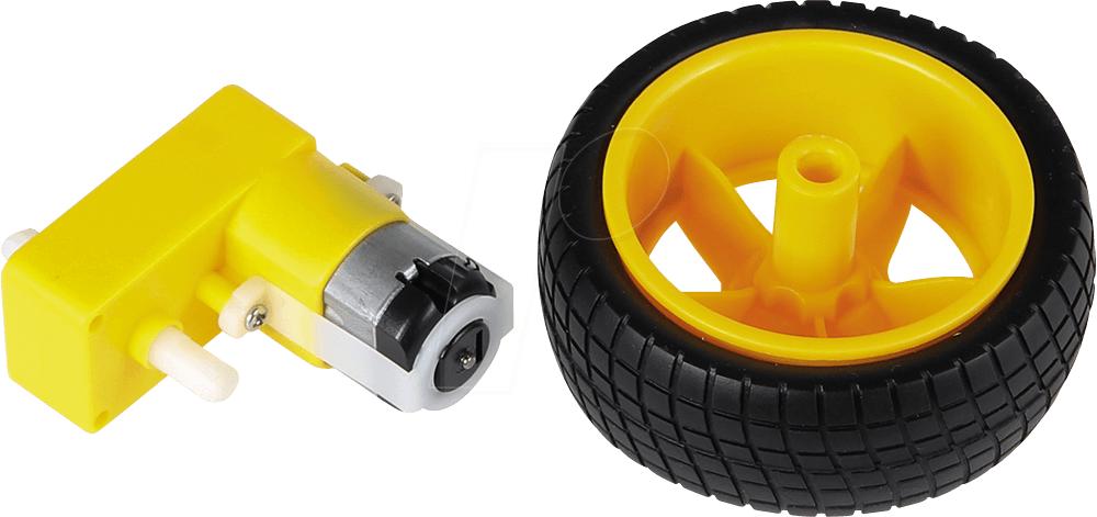 Joy-IT Getriebemotor Com-Motor04 mit Rad, ca. 190 min-1 bei 6 V