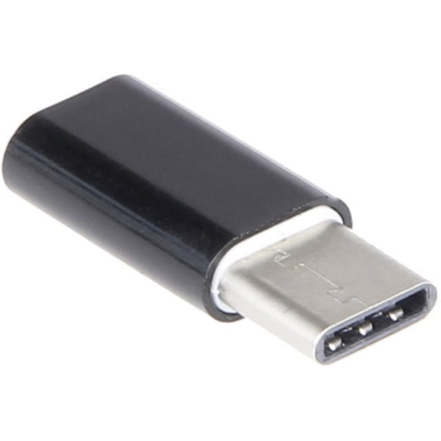Joy-IT USB 3.1 Adapter, USB-C-Stecker auf Micro-USB-B-Buchse, K-1483, schwarz