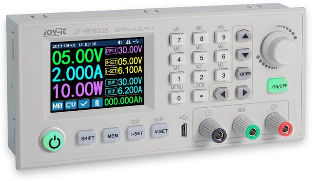 Joy-IT Step-down-Gleichspannungs-Netzteil JT-RD6006, 0-60 V/0-6 A, max. 360 W