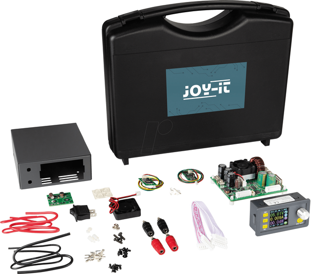 Joy-IT Step-down-Labornetzgerät JT-DPS5015-Set, inkl. Gehäuse und Zubehör, 0 - 50 V/0 - 15 A