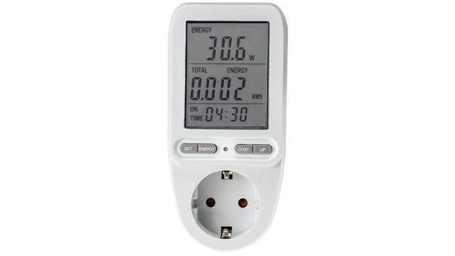 Chilitec Energiekosten-Messgerät CTM-808 Pro, großes LC-Display, bis zu 3680 W