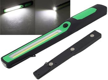 ChiliTec LED-Arbeitsleuchte / LED-Inspektionsleuchte CAL-COB 300, mit Haken / Magnet,Batteriebetrieb