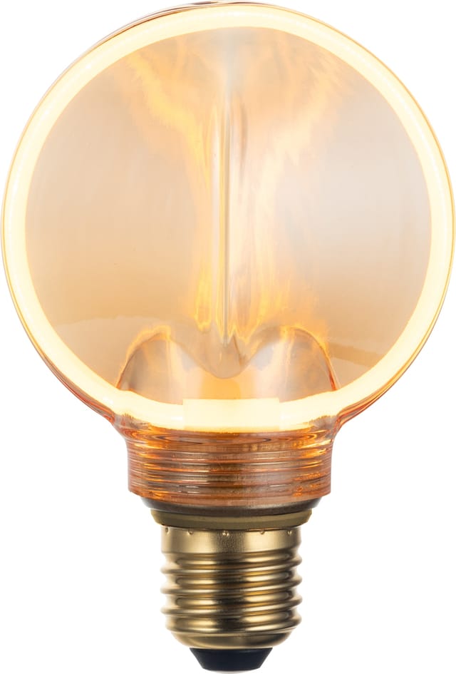 ENOVALITE LED Filament Leuchtmittel, CIRCLE, Amber, E27, 4W, 200lm, 1800K, dimmbar