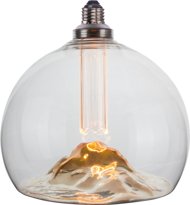 ENOVALITE LED Filament Leuchtmittel, MOUNTAIN, Globe, E27, 3.5W, 120lm, 1800K, dimmbar