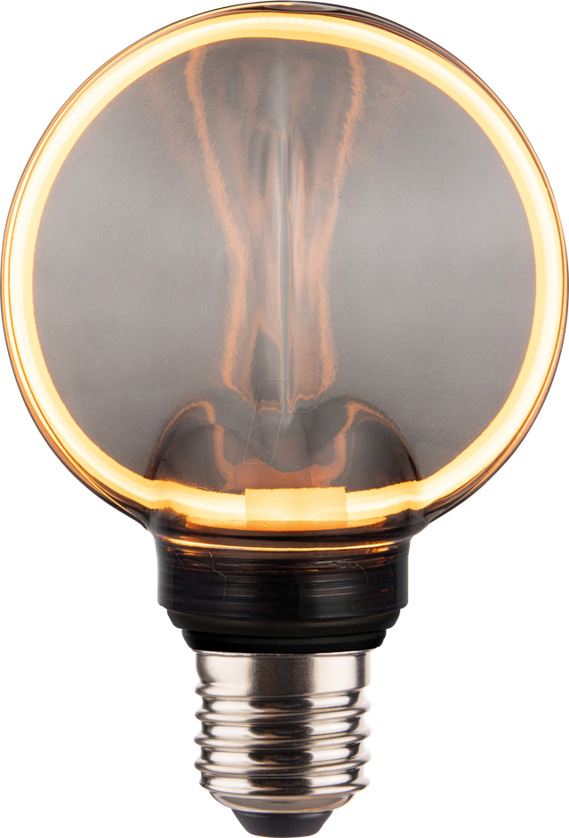 ENOVALITE LED Filament Leuchtmittel, CIRCLE, Smoke, E27, 4W, 100lm, 1800K, dimmbar