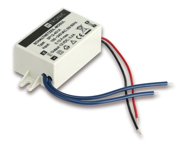 H-Tronic Schaltnetzteil-Modul SP-12-401A 12 V, 400 mA, für Leiterplatte, bedrahtet