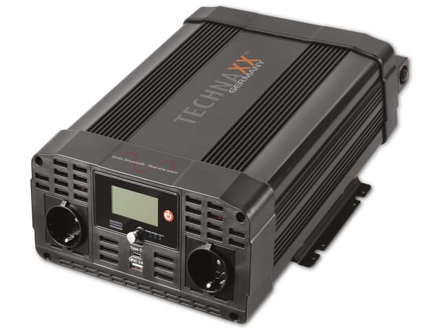 Technaxx Wechselrichter TE22 mit 2000 W für einen 12-V-Anschluss