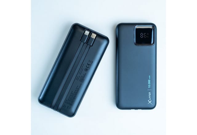 XLayer Powerbank Cable PD 20W 10.000 mAh Black