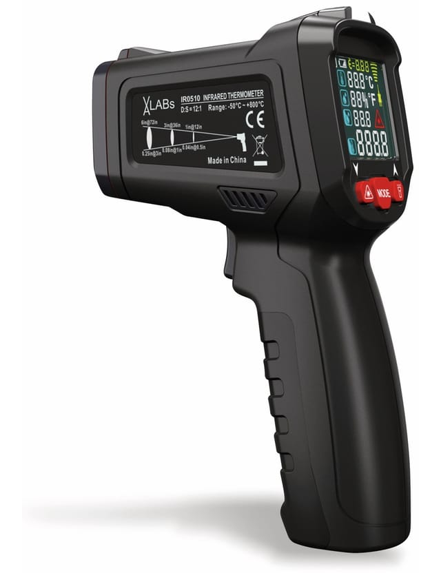 VA-LABs 5-in-1-Infrarot-Thermometer IR0510, -50 bis +800 °C