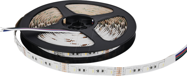 ENOVALITE 5-m-LED-Streifen, 13 W, 12 V DC, RGBW (6500 K), 2,6 W/m, 210 lm/m, 60 LED/m, IP20
