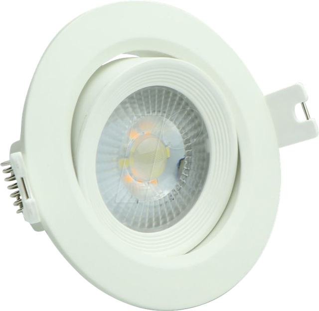 LUXULA 7-W-LED-Einbaustrahler mit CCT-Switch, 718 lm, 3000/4000/6000 K, schwenkbar, IP44