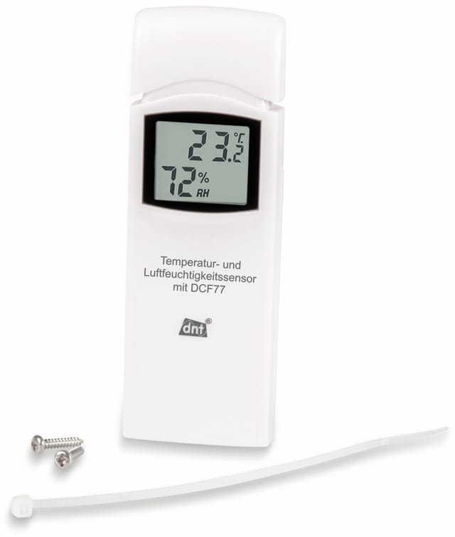 dnt Funk-Thermo-/Hygrosensor für dnt RoomLogg PRO und dnt WeatherScreen PRO, Zusatzsensor DNT000005