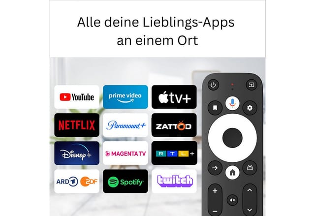 Orbsmart Android-TV-Stick Dcolor GD1, Android 11, 4K-Streaming, HDR, Sprachsteuerung