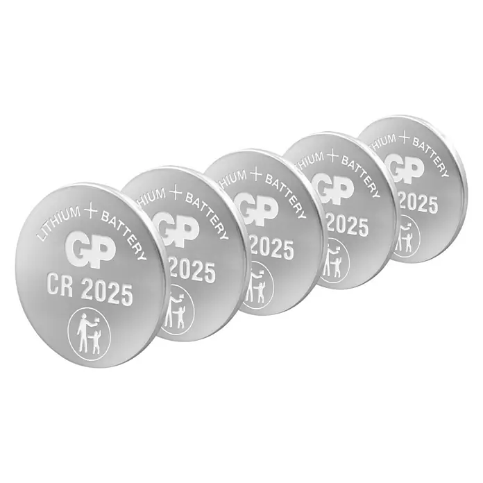 GP Lithium CR2025 Knopfzelle, 3V, 5 Stück