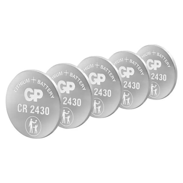 GP Lithium CR2430 Knopfzelle, 3V, 5 Stück