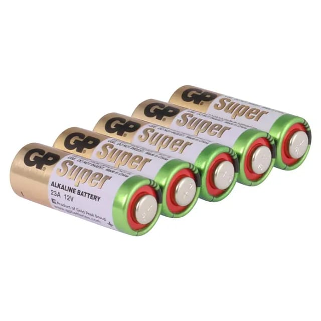 GP Alkaline Rundzellenbatterie Hochspannung 23A, 12V, 5 Stück