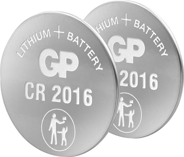 GP Lithium CR2016 Knopfzelle, 3V, 2 Stück